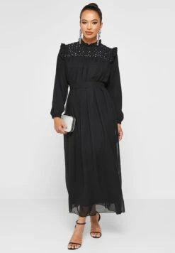 Embellished Yoke Dress