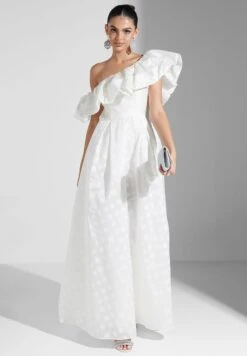 Floral Printed One Shoulder Dress