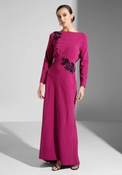 Tie Detail Embroidered Dress