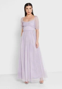 Square Neck Puff Sleeve Dress