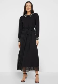 Embellished Collar A-Line Dress