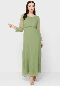 Pleated Detail Dress