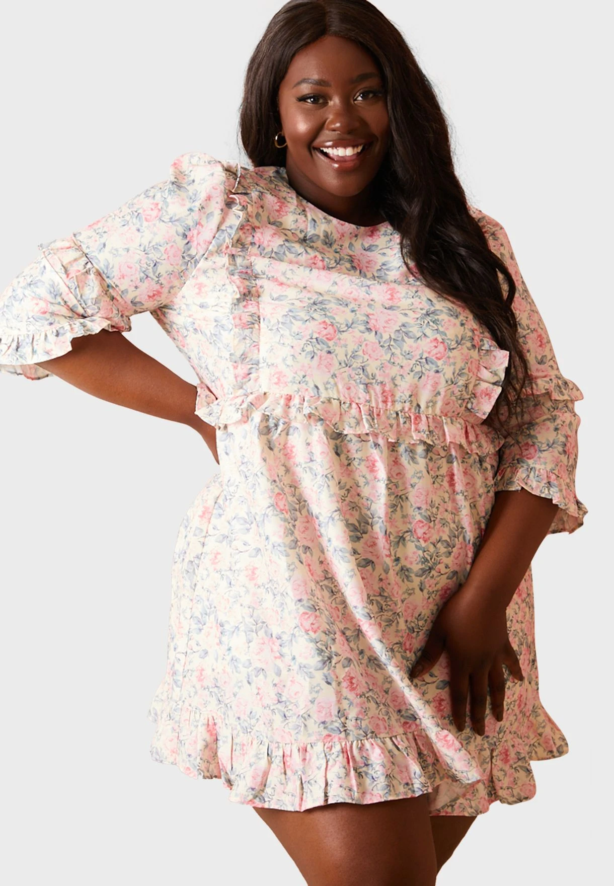 Frill Long Sleeve Dress 1 Frill Long Sleeve Dress