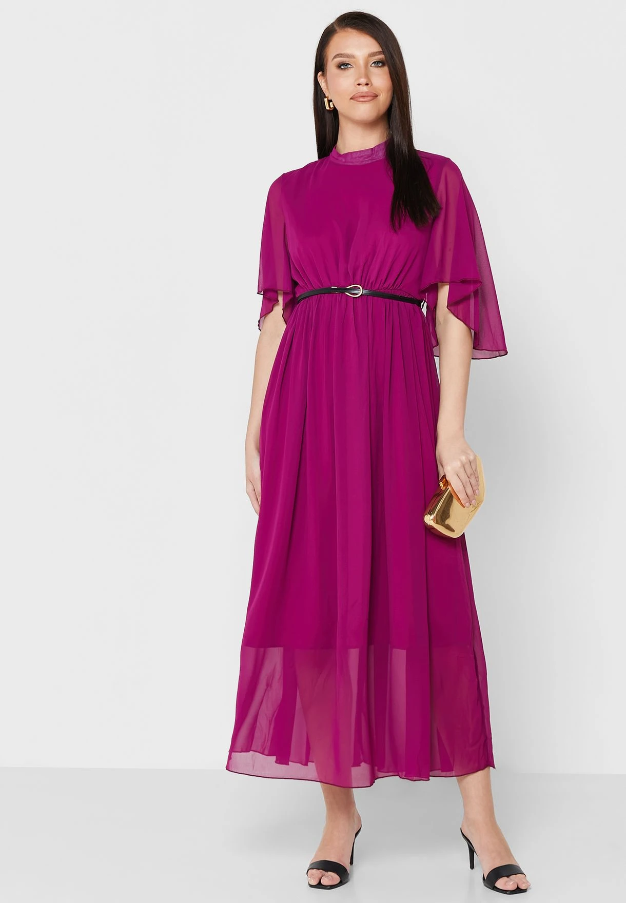 Bat Winged Sleeve Dress 1 Bat Winged Sleeve Dress