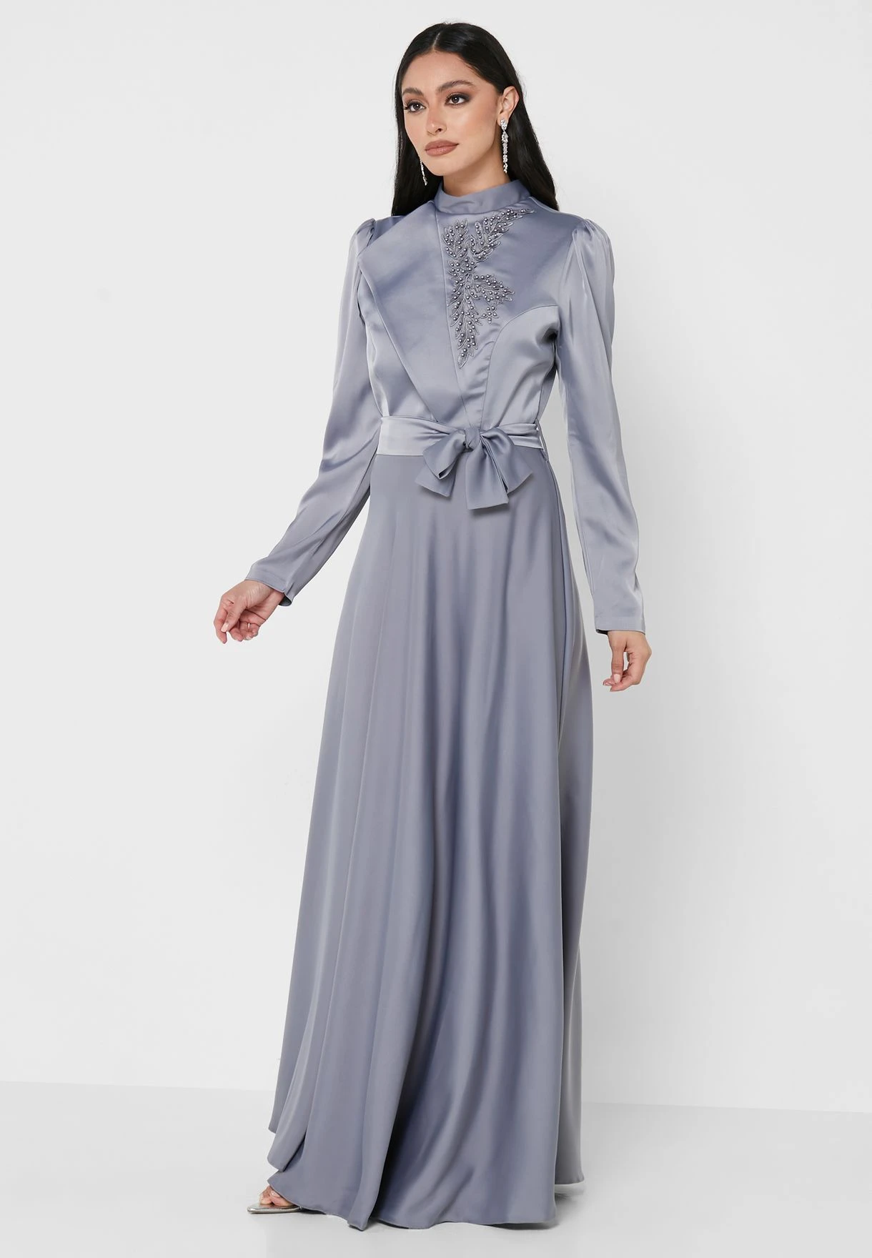 Flap Embroidered Fit & Flare Dress 1 Flap Embroidered Fit & Flare Dress