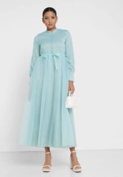 Puff Sleeve Oganza Dress