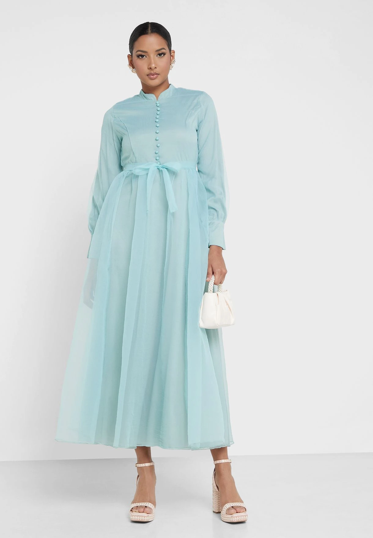 Puff Sleeve Oganza Dress 1 Puff Sleeve Oganza Dress