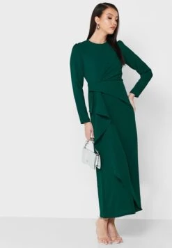 Side Twist Detail Shift Dress