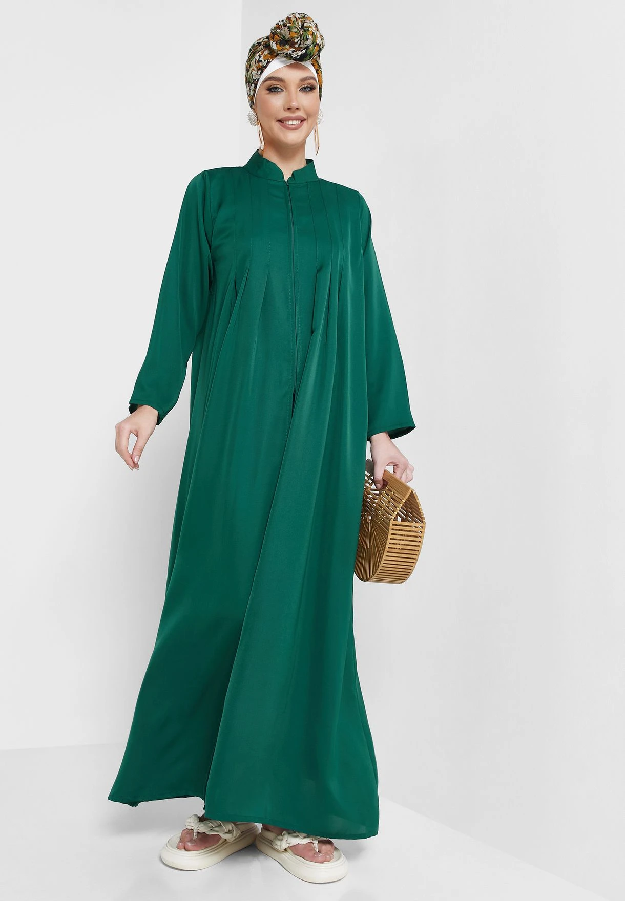 Zipper Front Abaya 1 Zipper Front Abaya