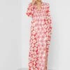Little Mistress Red Pink Floral Maxi By Vogue Williams