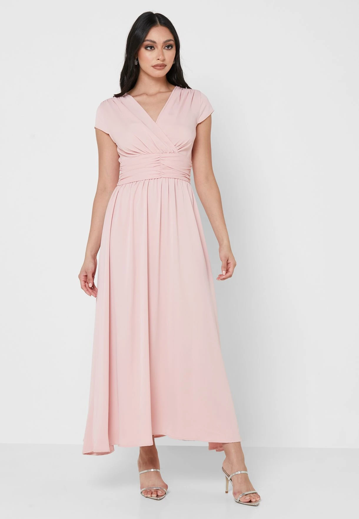 Ruched Waist Detail Fit & Flare Dress 1 Ruched Waist Detail Fit & Flare Dress