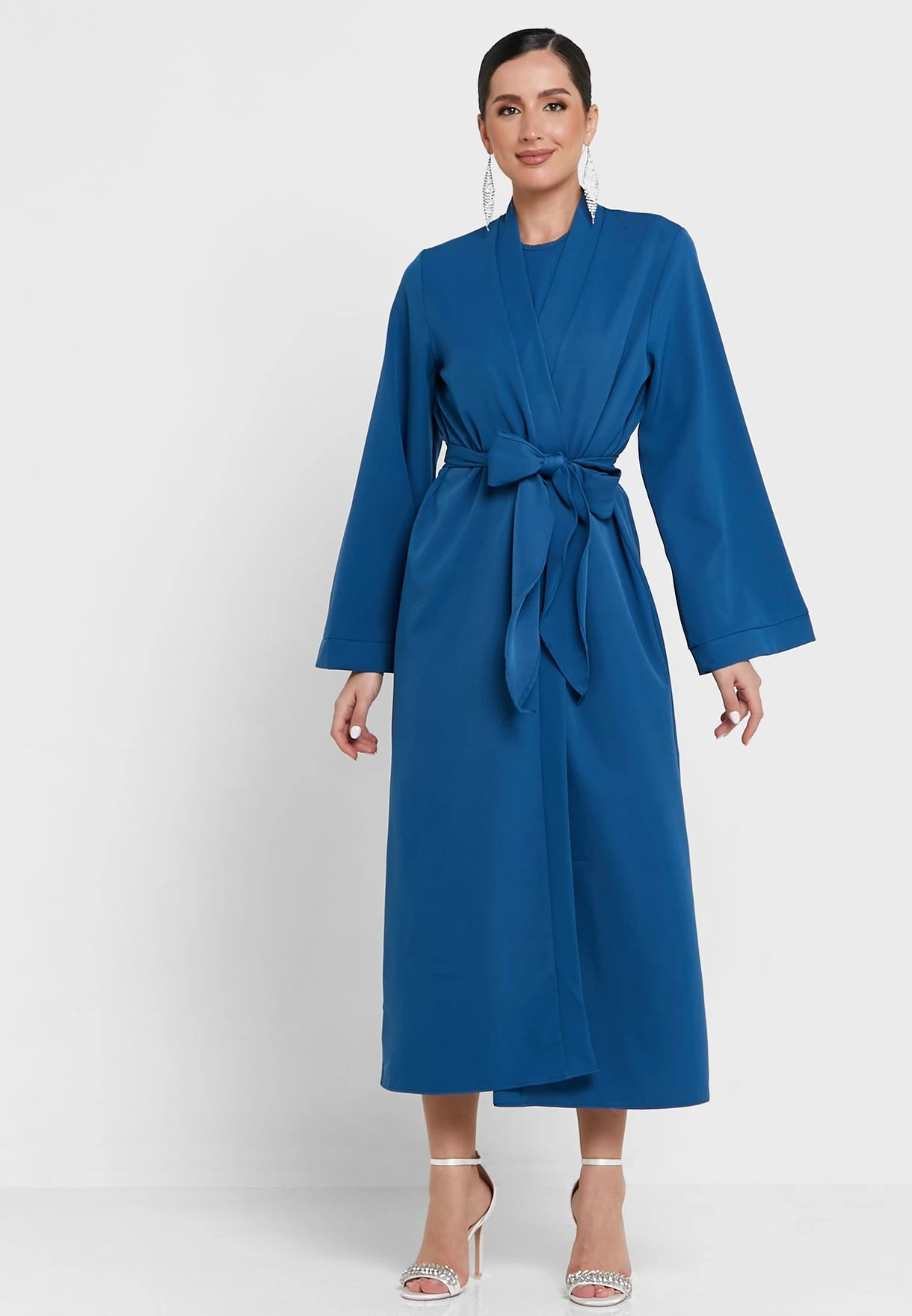 Cinched Waist Detail Dress With Jacket 1 Cinched Waist Detail Dress With Jacket