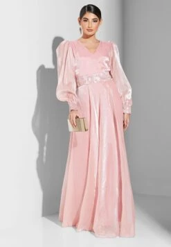 Puff Sleeve Pleated Dress