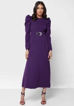 Puff Sleeve Shift Dress