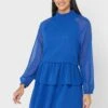 ELLA Gathered Waist Tiered Dress