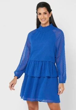 ELLA Gathered Waist Tiered Dress