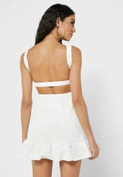 Glamorous Knitted Ruffle Detail Dress