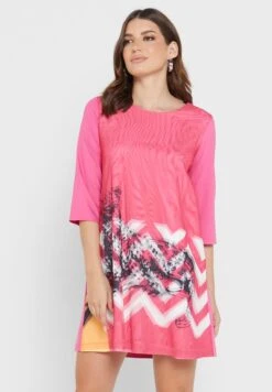 Round Neck Printed Dress