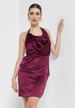 Cowl Neck Knitted Dress