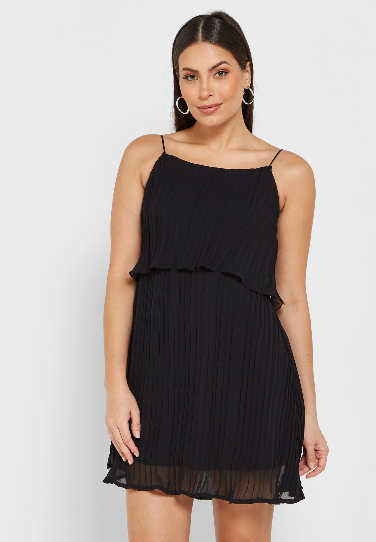 Ribbed Ruffle Square Neck Dress 1 Ribbed Ruffle Square Neck Dress
