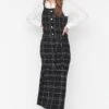 Trendyol Buttoned Detailed Tweed Dress