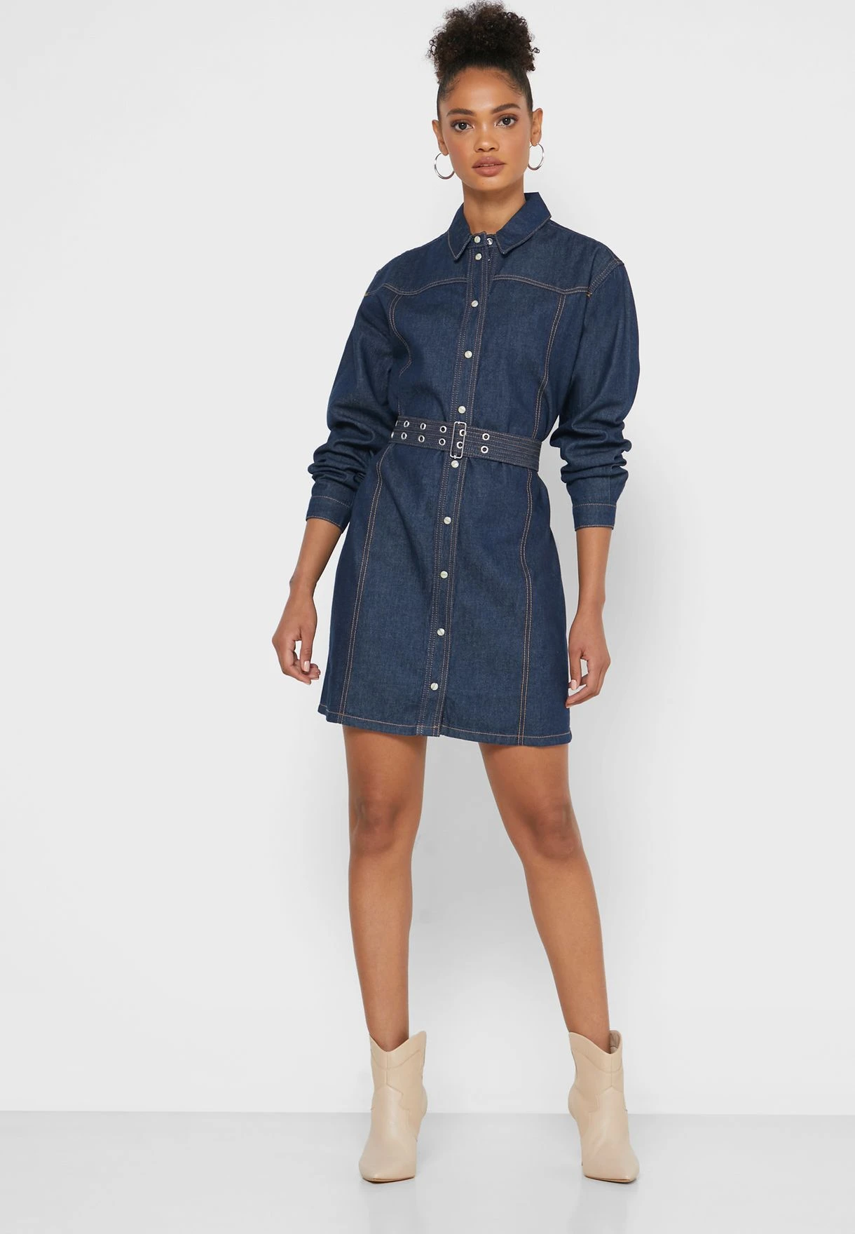 French Connection Sncha Belted Shirt Dress 1 French Connection Sncha Belted Shirt Dress