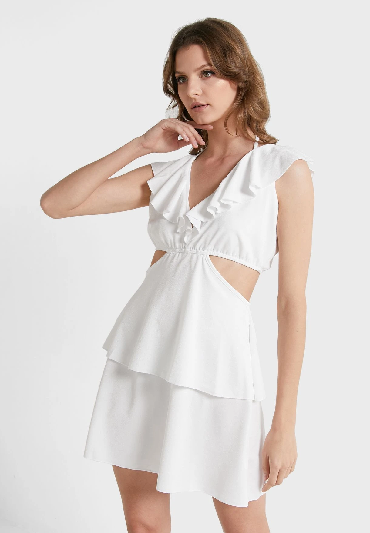 Ruffle Detail Tiered Dress 1 Ruffle Detail Tiered Dress