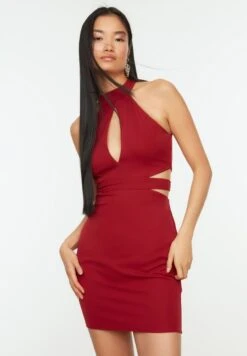 Trendyol Halter Neck Cut Out Detail Dress