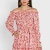 Bardot Floral Print Dress