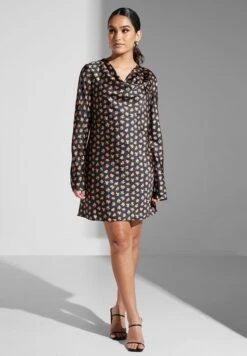 Printed V-Neck Dress