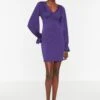 Trendyol Balloon Sleeve Knitted Bodycon Dress
