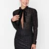 Trendyol Tie Detail Shimmer Dress