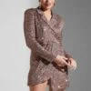 TFNC Sequin Tie Detail Dress