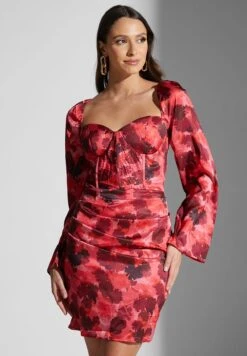 Floral Printed Square Neck Dress