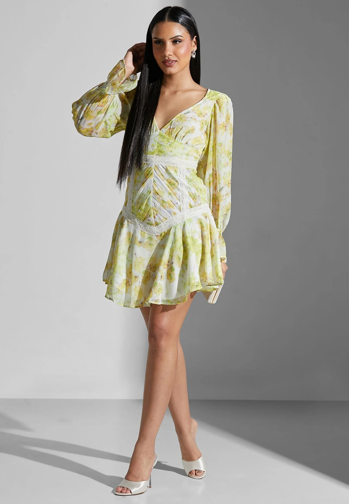 Balloon Sleeve Printed Dress 1 Balloon Sleeve Printed Dress