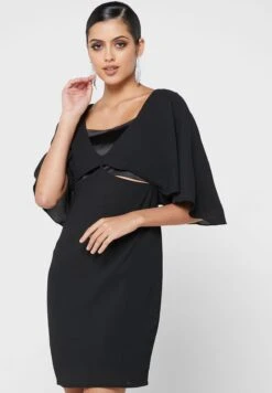 Angel Sleeve Cut Out Detail Dress