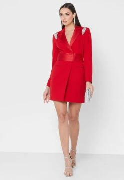 Belt Detail Blazer Dress