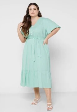 Flouncy Sleeve A-Line Dress