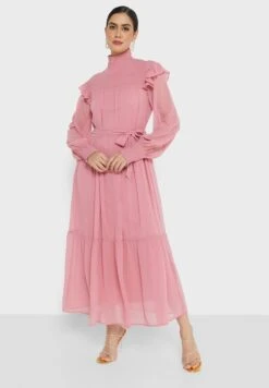 ELLA Ruffle Shoulder Detail Dress