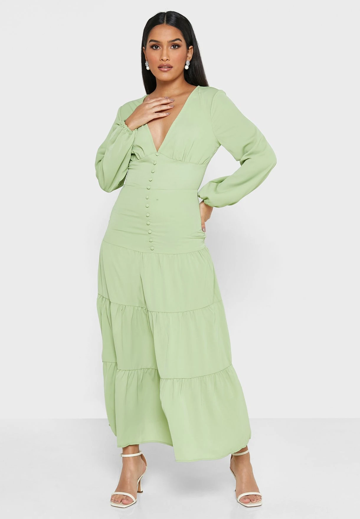 ELLA Tiered Flared Dress 1 ELLA Tiered Flared Dress