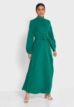 ELLA High Neck Tie Detail Dress