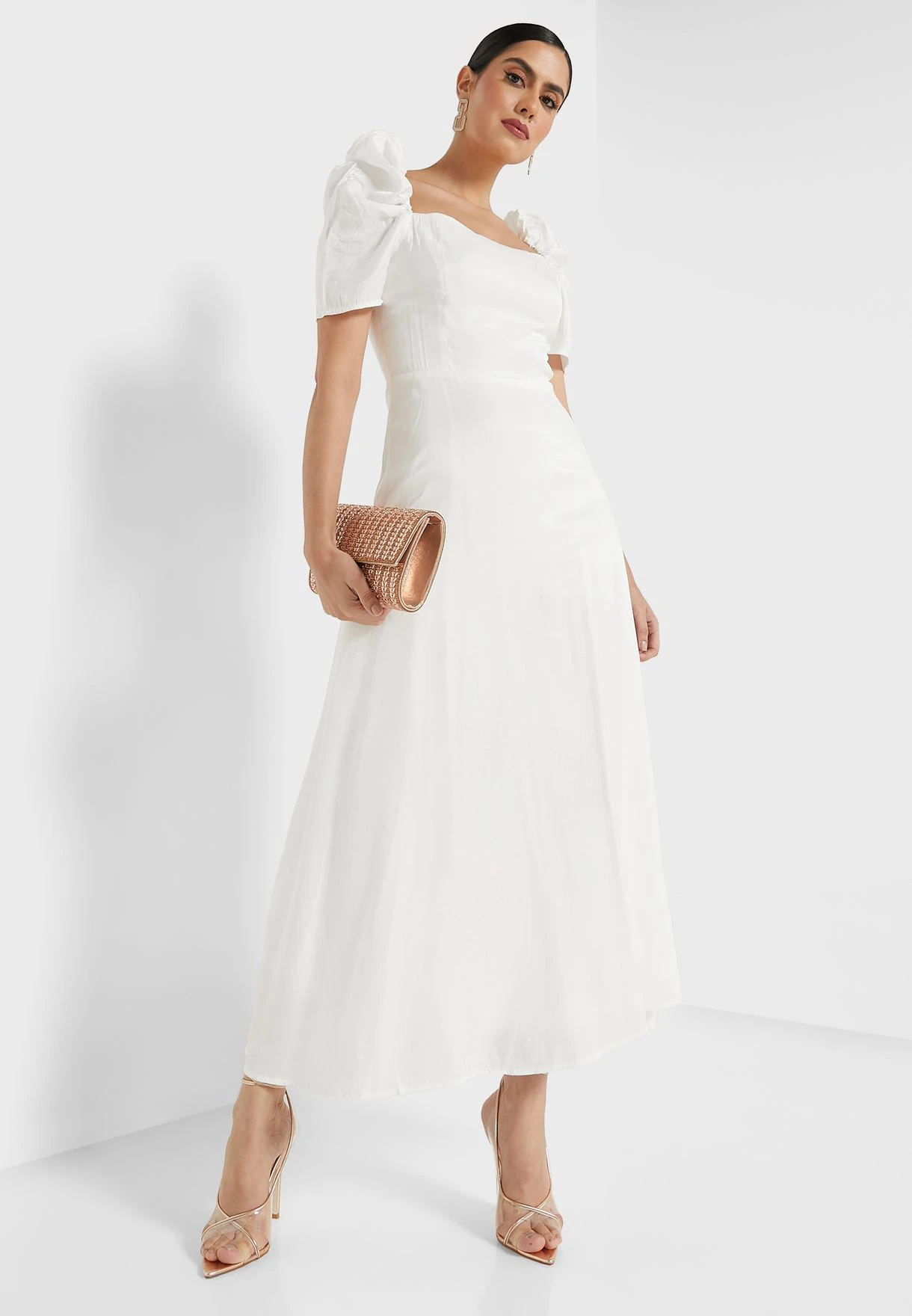 ELLA Puff Sleeve A-Line Dress 1 ELLA Puff Sleeve A-Line Dress