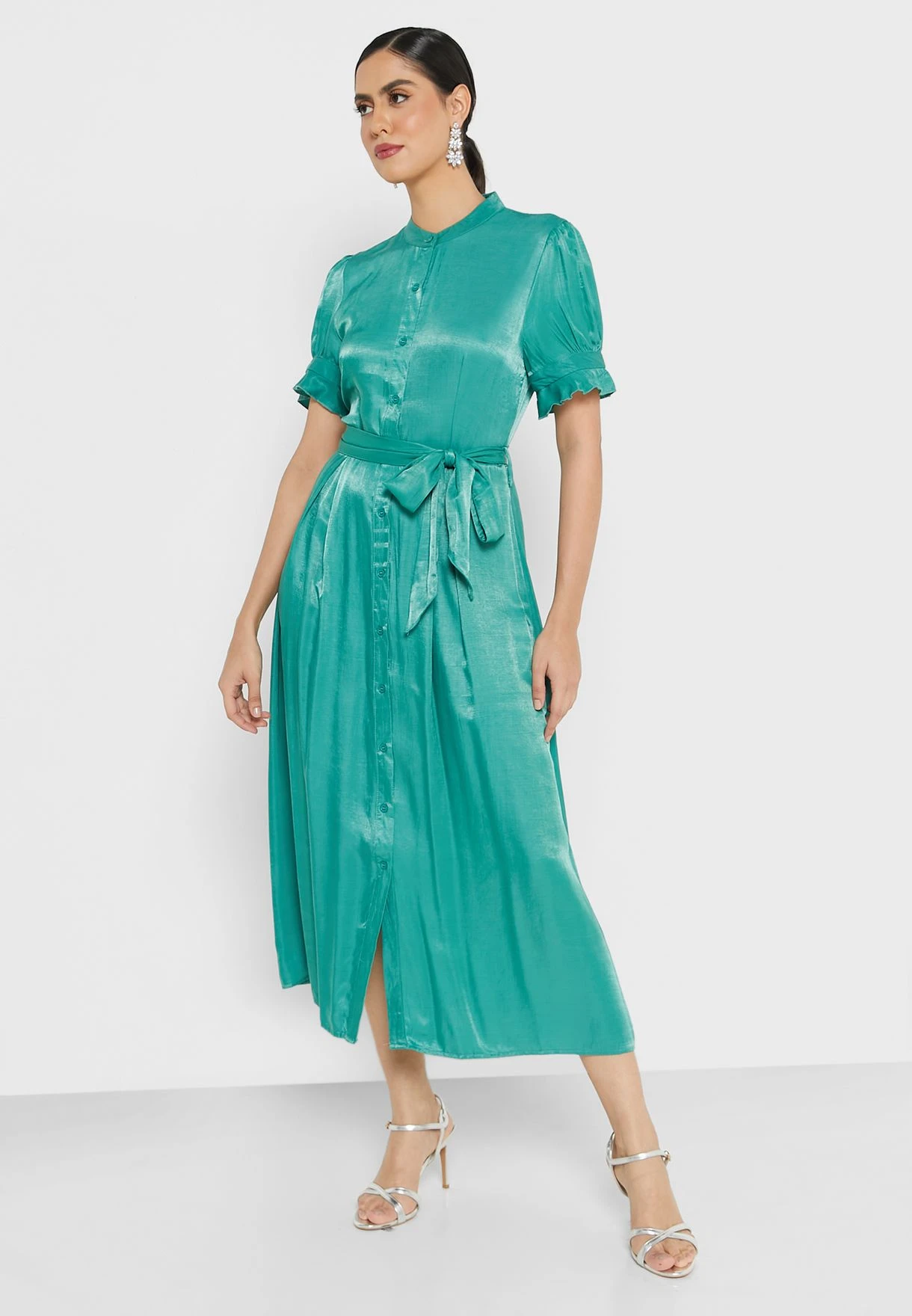 ELLA Self Tie A-Line Dress 1 ELLA Self Tie A-Line Dress