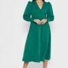 ELLA Puff Sleeve Empire Waistline Detail Dress