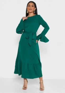 ELLA Self Tie Flare Dress
