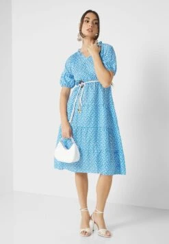 ELLA Puff Sleeve Printed Dress