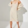 Trendyol Plunge Knitted Dress