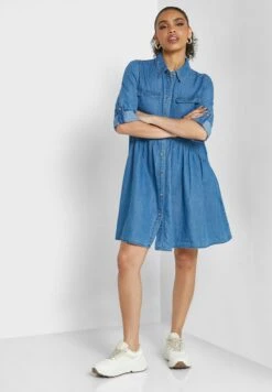 ONLY Pocket Detail Button Down Dress