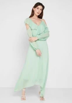 ELLA Cold Shoulder Ruffle Dress