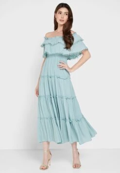 ELLA Off Shoulder Layered Dress